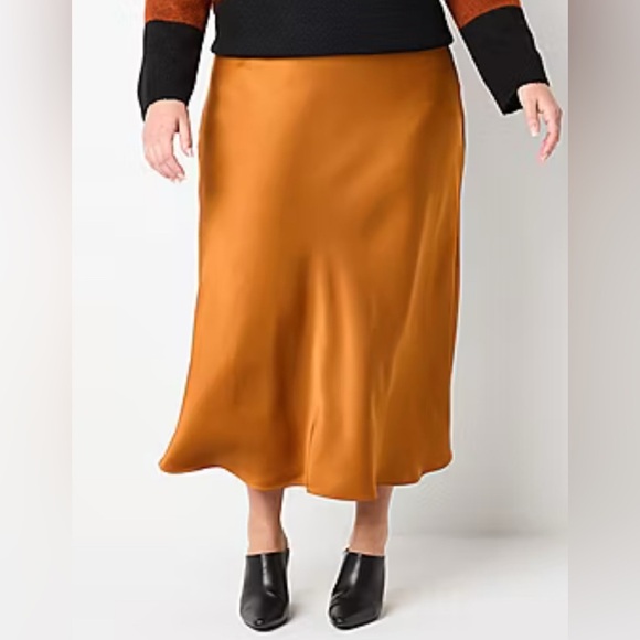 Worthington Womens A-Line Skirt-Plus - Picture 1 of 6